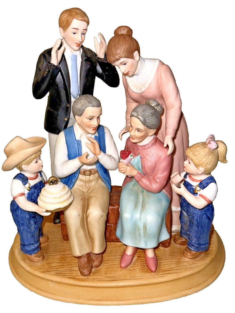 Home Interiors DENIM DAYS Family Figurine 50th Anniversary Celebration -Grandma